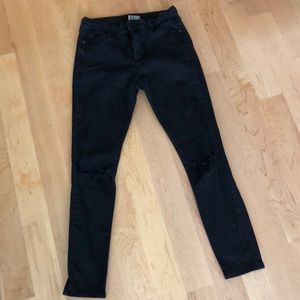 Black Ripped Topshop Jeans